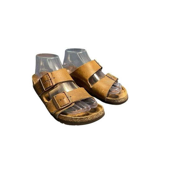 BIRKENSTOCK Arizona Leather SANDALS Oiled Leather Shoes Womens Size 7.0 Boho - Picture 1 of 11